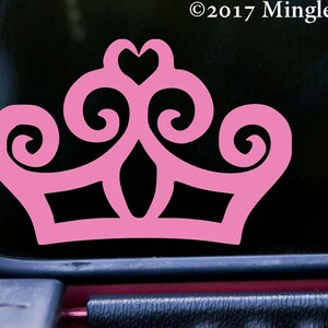 Tiara Princess Crown Vinyl Decal Sticker - Queen
