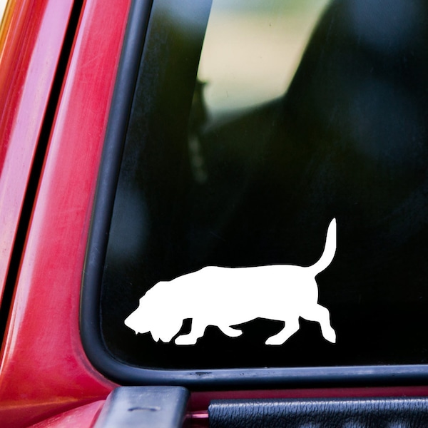 Basset Hound Vinyl Decal - Dog Puppy - Die Cut Sticker