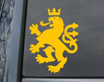 Heralidic Lion -V1- Vinyl Decal Sticker - Coat of Arms Heraldry Charge Family Crest