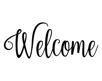 Welcome Lettering Etsy