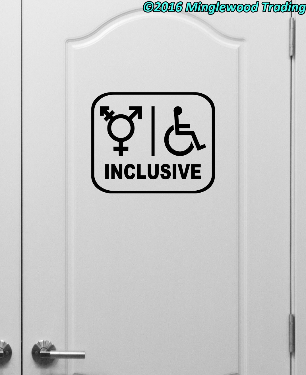 INCLUYE RESTROOM vinilo calcomanía pegatina baño handicap | Etsy