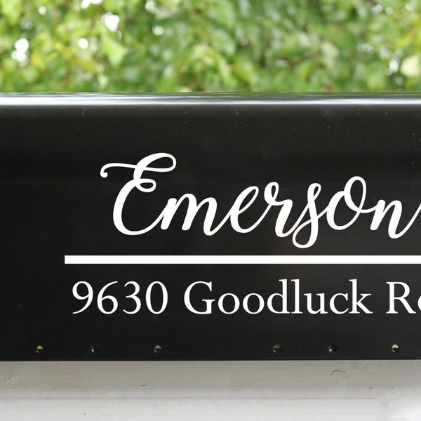 Mailbox Name Plate Etsy