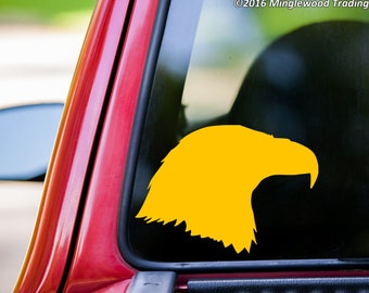 Eagle Head Vinyl Decal Sticker - Profile Falcon Bird of Prey Peregrine Bald