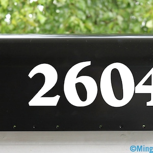 2 Sets of 5&quot; Custom Mailbox Numbers - Vinyl Die Cut Decals - Transom Sidelight