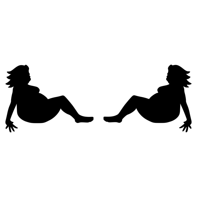 Pair MUDFLAP FAT GIRL Vinyl Decal Stickers Trucker Lady Woman Etsy