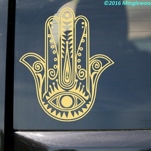 Hamsha Hand Vinyl Decal Sticker Hamesh Eye of Fatima image 3