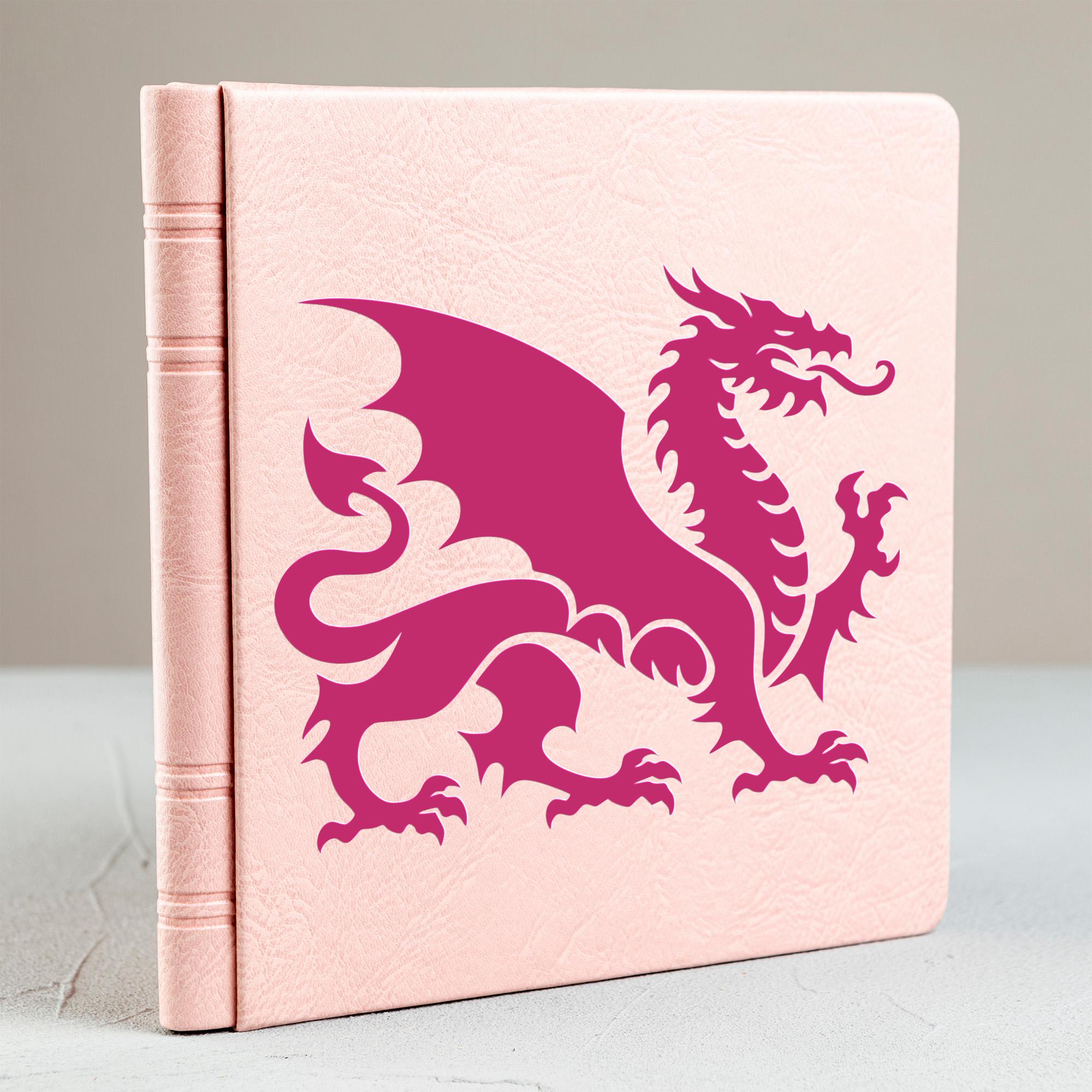 Heraldic Dragon Vinyl Decal – Medieval Passant Crest Emblem