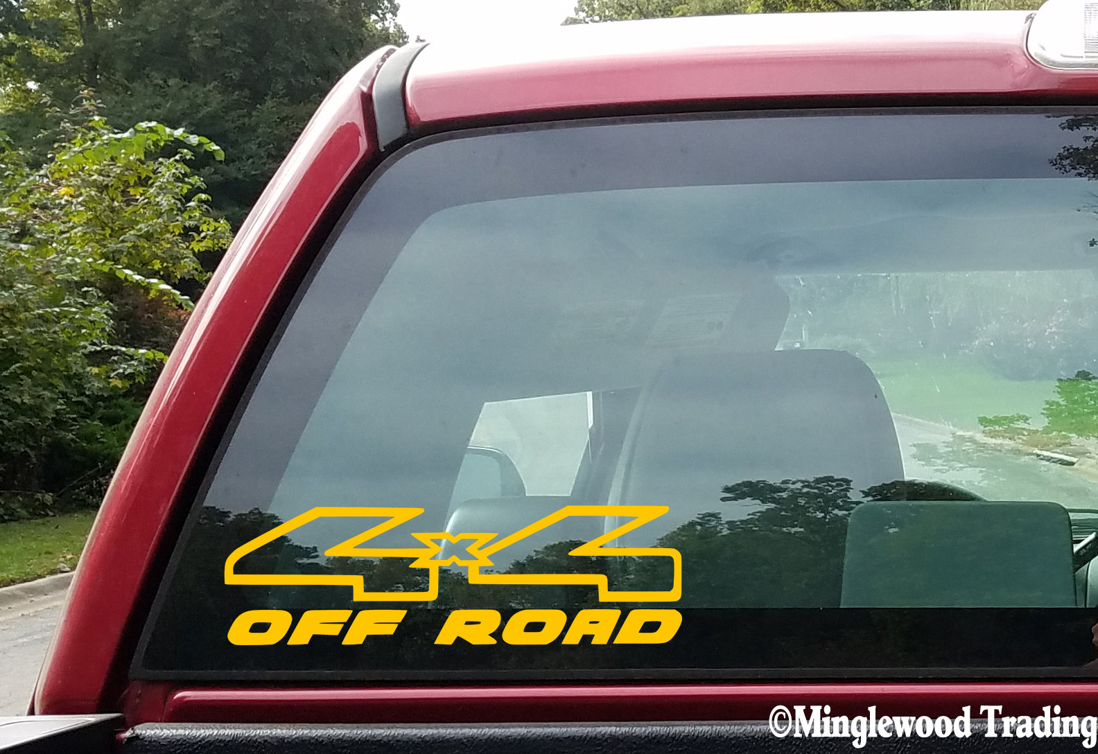Pair 4X4 off Road V6 Vinyl Decal Stickers - 4 by 4 Truck 4 X 4 4-wheel ...