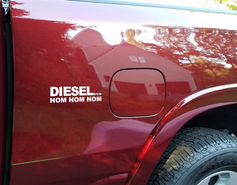 Diesel Nom Nom Nom Vinyl Decal Sticker Gas Tank Decal Etsy