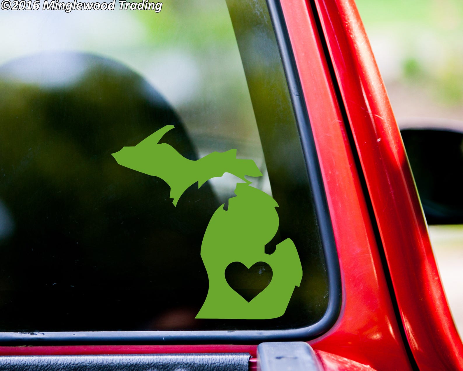 Michigan Heart Vinyl Decal Sticker State Love MI Etsy