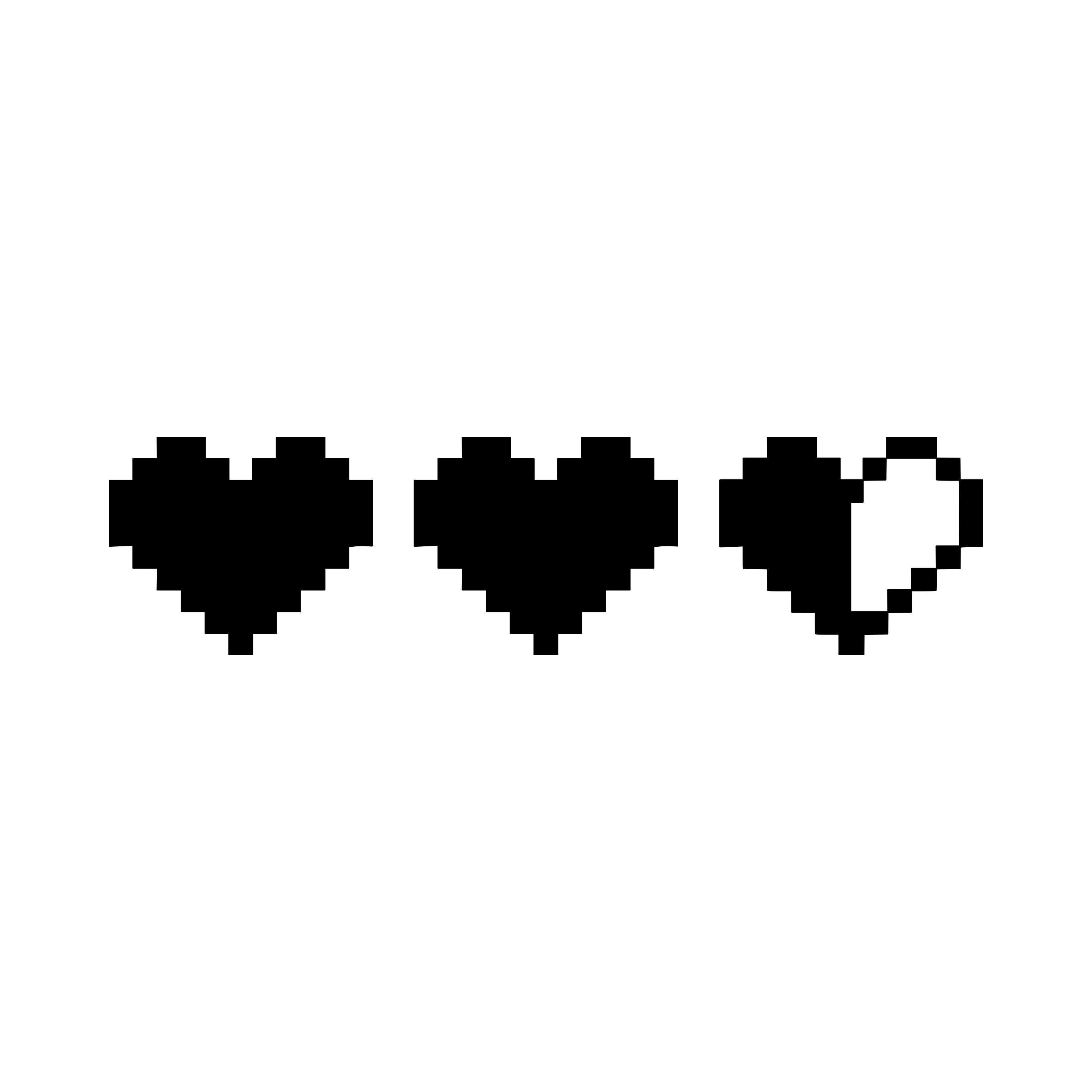 Heart Life Bar Vinyl Sticker - 8-bit Gaming Link - Etsy