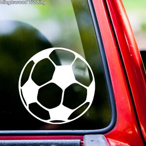 Soccer Ball Vinyl Decal Sticker -  Futbol FIFA Football Pitch Goalkeeper Striker
