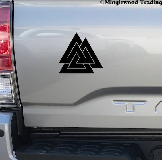 Viking Valknut rune symbol Vinyl Car Window Laptop Decal Sticker
