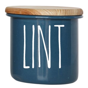 Lint - Rae Dunn Inspired Vinyl Sticker - Laundry Room Home Organization Farmhouse - Die Cut Decal