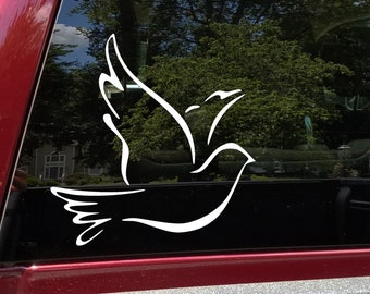 Dove Vinyl Decal - Bird Peace Love Pigeon - Die Cut Sticker