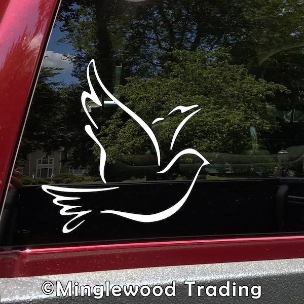 Dove Vinyl Decal - Bird Peace Love Pigeon - Die Cut Sticker