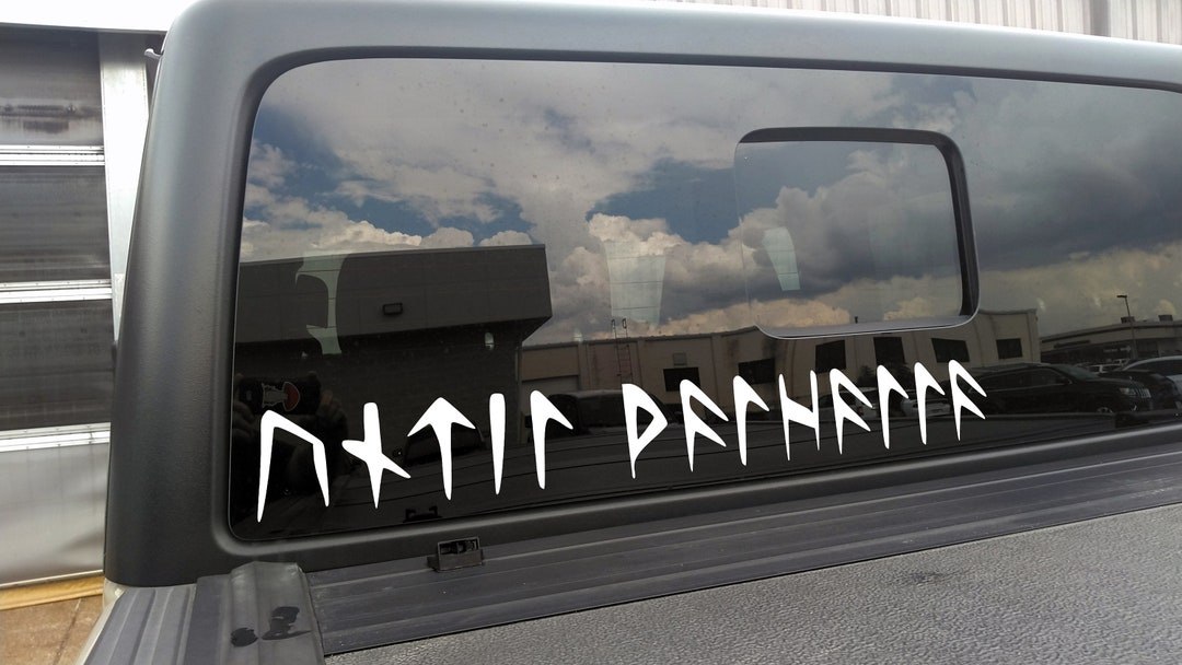 Until Valhalla in Norse Runes Vinyl Decal V3 - Viking Futhark - Die Cut ...
