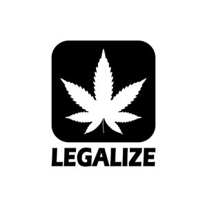 LEGALIZE Vinyl Decal Sticker Marijuana THC CBD Oil Pot | Etsy