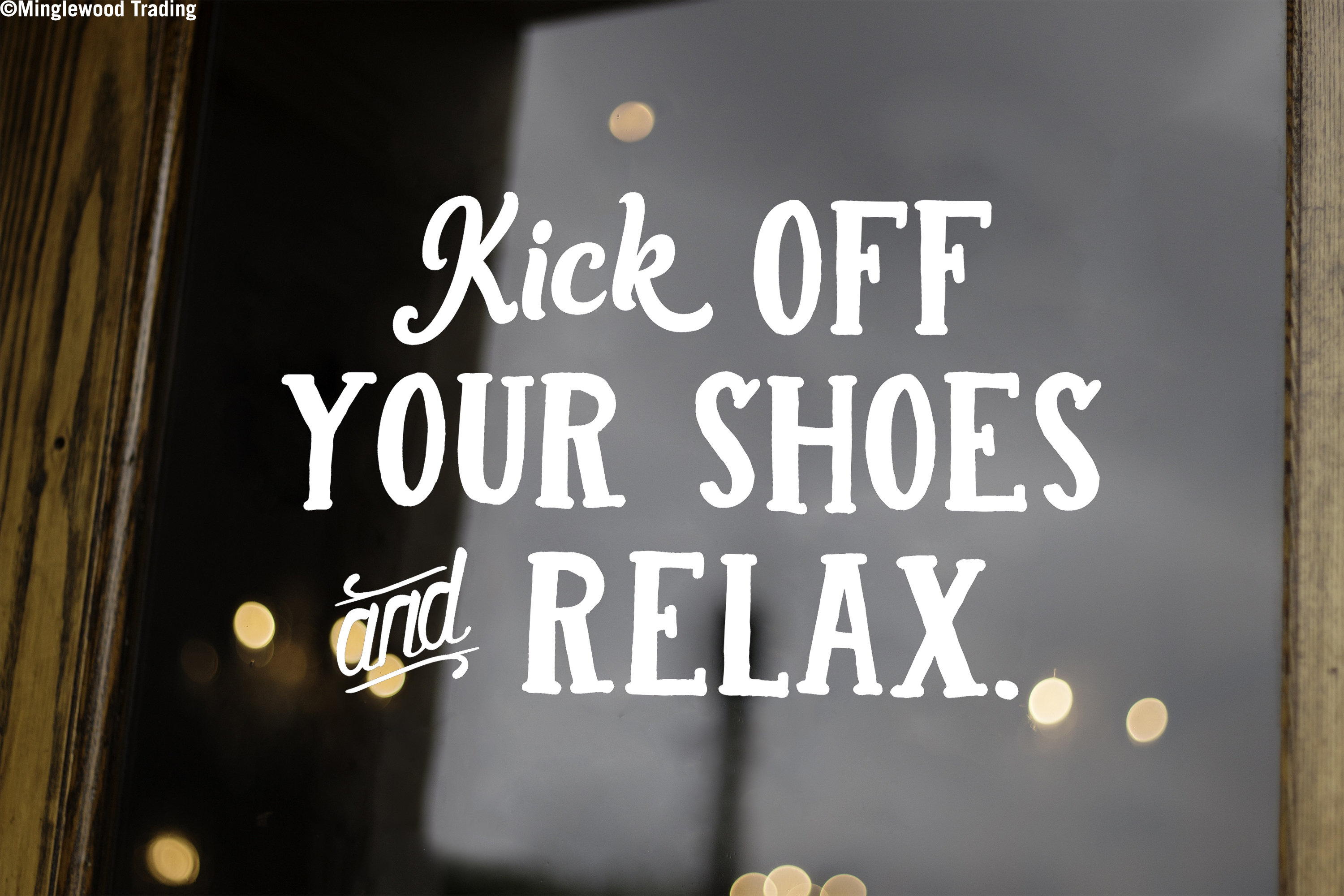 Kick Off Your Shoes And Relax Vinyl Decal Sticker Etsy