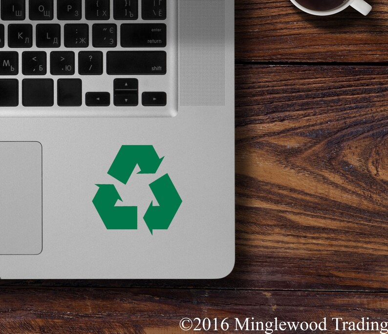 RECYCLE SYMBOL Vinyl Decal Sticker Reduce Reuse Recycling Etsy