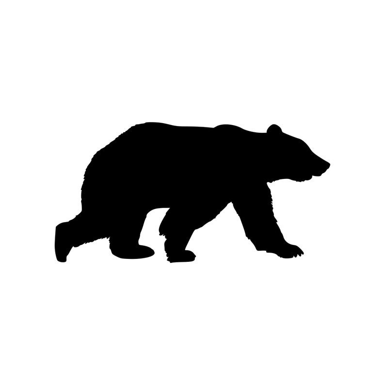 BEAR Vinyl Decal Sticker Grizzly Black Kodiak Wilderness | Etsy