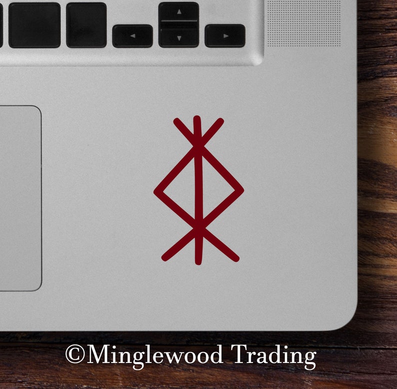 Protective Rune Sticker Protection Bind Rune Vinyl Sticker - Norse Viking Protective Symbol ...