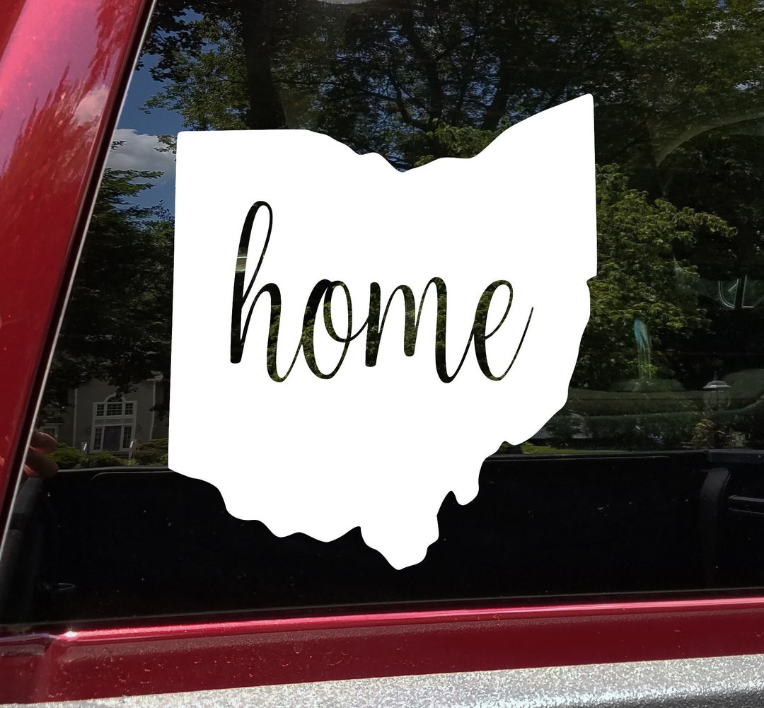 Ohio Vinyl Decal - Home State Native Ohioan Buckeye - Die Cut Sticker ...