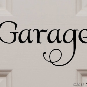 Garage Vinyl Decal Sticker - Door Workshop Motorcycle Car Man Cave