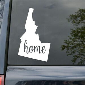Idaho Home Vinyl Decal - State ID Potatoes PNW - Die Cut Sticker