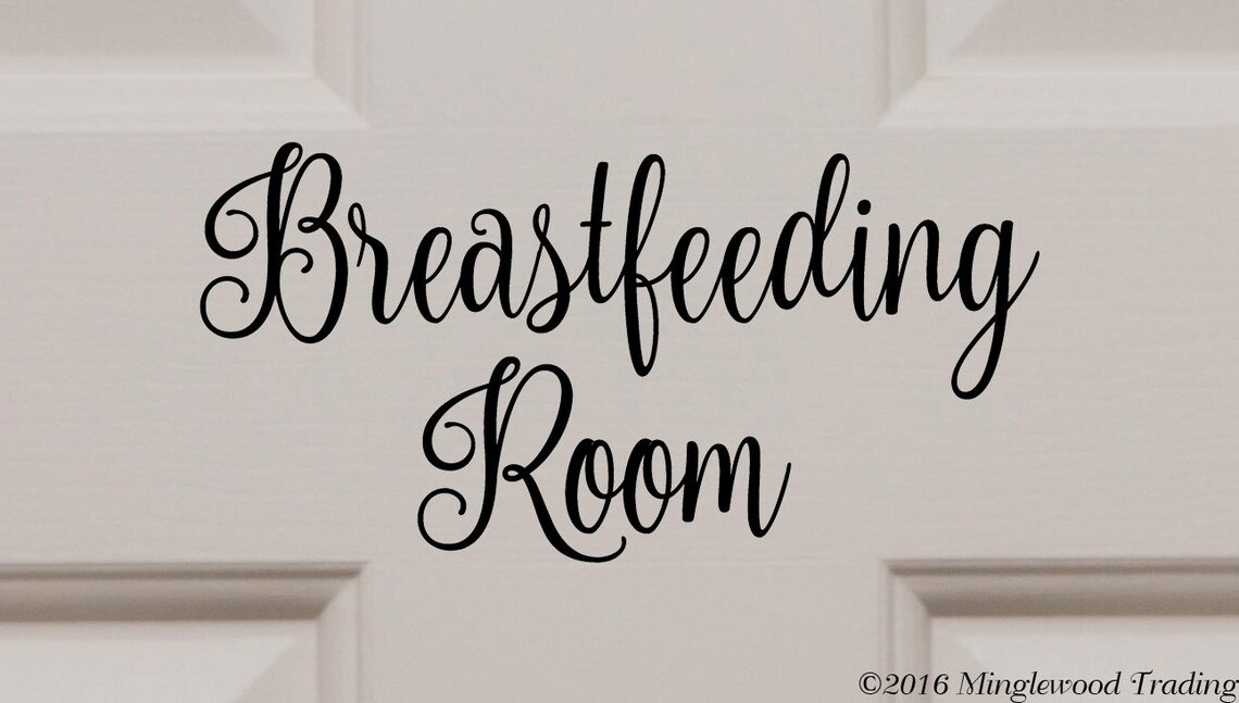 BREASTFEEDING ROOM Vinyl Decal Sticker Nursing Door | Etsy