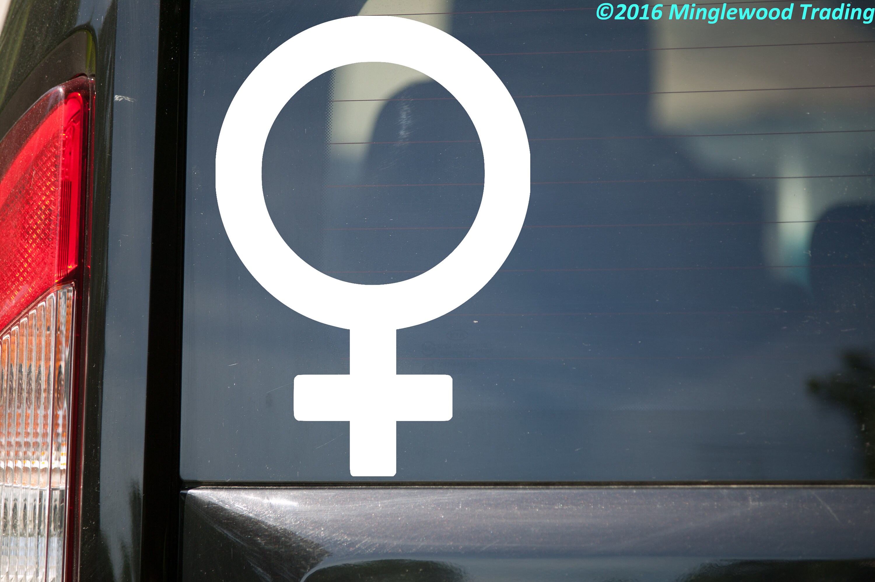 FEMALE GENDER Symbol Sign Vinyl Decal Sticker Venus Woman | Etsy