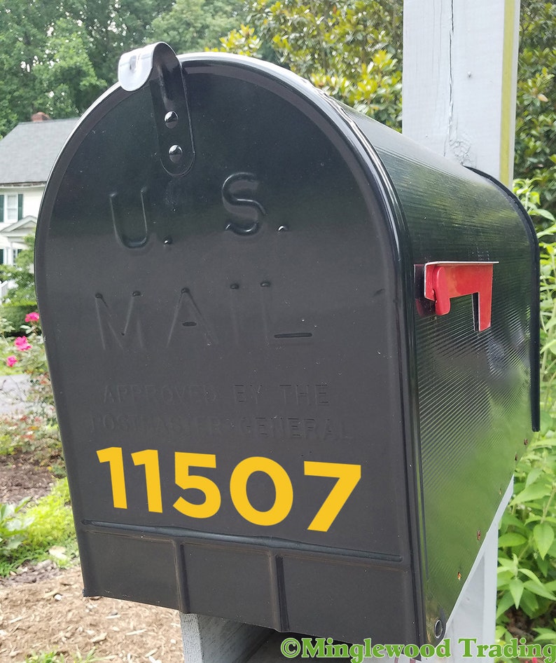 Custom House Or Mailbox Numbers Vinyl Sticker 1 To 8 Tall Goth Free Shipping Lettering Name Home Office Address Outdoor Gardening Home Living Autopflege Dueren De