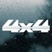 4 X 4 Vinyl Decals V11 | Pair off Road Truck 4-wheel 4WD 4x4| Die Cut ...