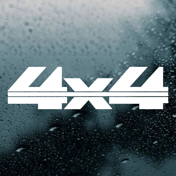 4 X 4 Vinyl Decals V11 | Pair off Road Truck 4-wheel 4WD 4x4| Die Cut ...