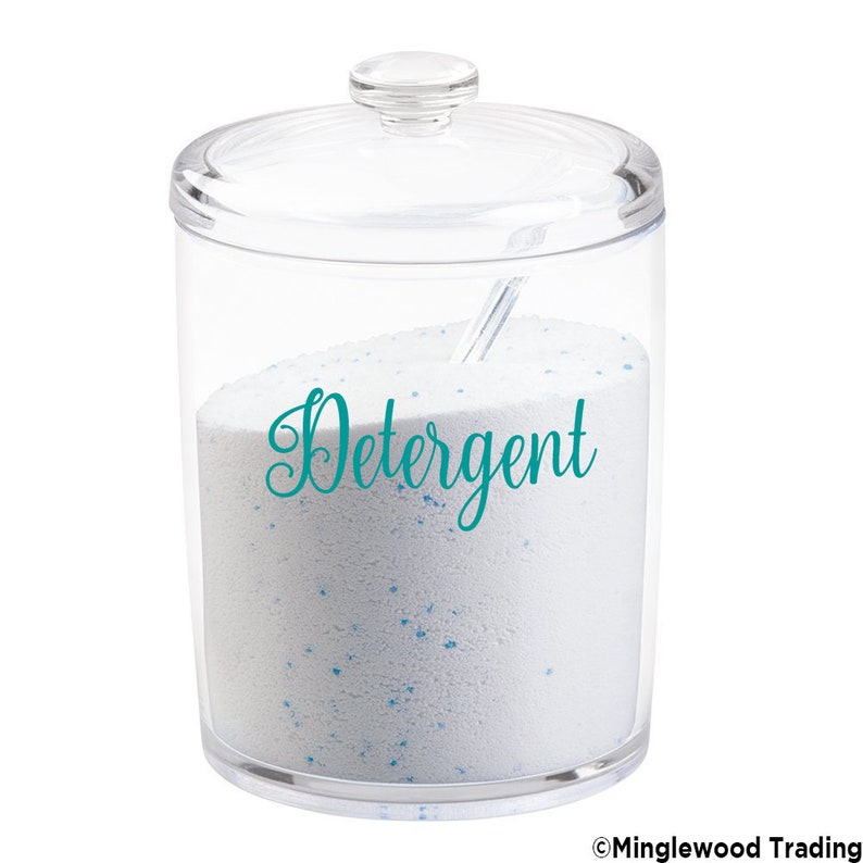 Detergent Vinyl Sticker Laundry Room Decor Home Die Cut Etsy