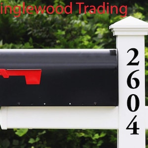 Vertical Old Style Mailbox Numbers - 1-10 inches - Custom House Address Vinyl Sticker - Die Cut Decal - AGPB