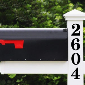 Classic Vertical Mailbox Numbers - 1-10 inches - HOA Custom House Address Vinyl Sticker - Die Cut Decal - CSB