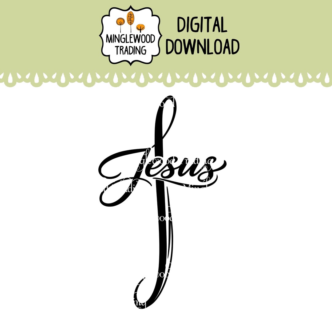 Jesus Cross SVG Christian Faith Religious Church Worship Cut File ...