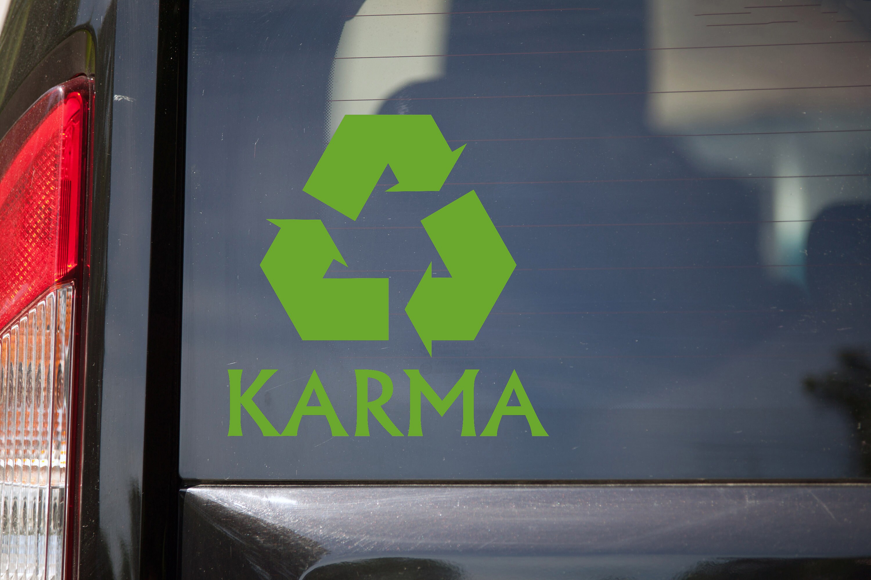 KARMA RECYCLE Vinyl Decal Sticker Recycle Buddhism Fate Etsy