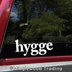 Hygge Vinyl Decal Sticker - Danish Cozy hyggeligt Warm Comfortable Denmark