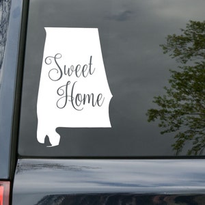 Alabama State Vinyl Decal Sticker -Sweet Home