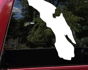 Roanoke Island Outline Vinyl Decal OBX North Carolina Manteo Wanchese Car Sticker