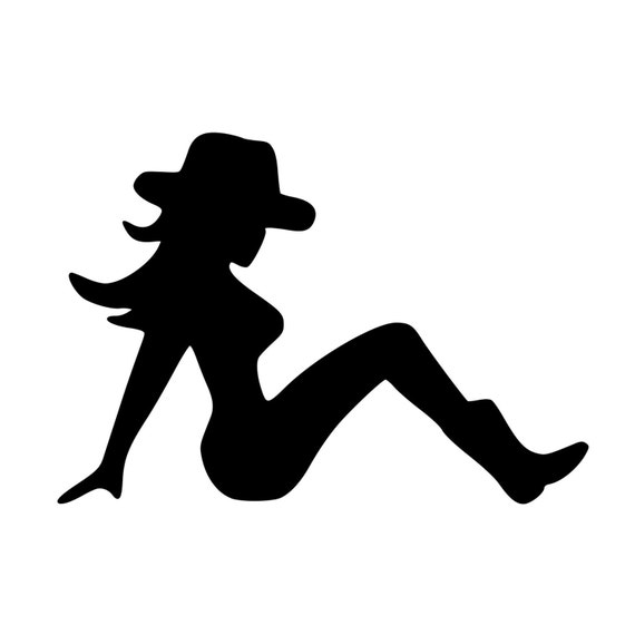 PAIR) Trucker Mud Flap Girl VINYL STICKER DECAL SILHOUETTE TRUCK'IN