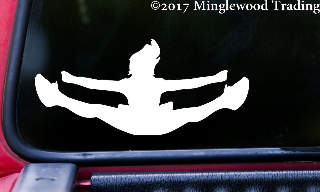 Cheer Fly Sticker Cheerleader Flyer - Vinyl Decal Sticker Cheerleading Stunt - Etsy