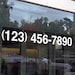 2-pack Phone Number Vinyl Numbers - Storefront Business Window Vehicle ...