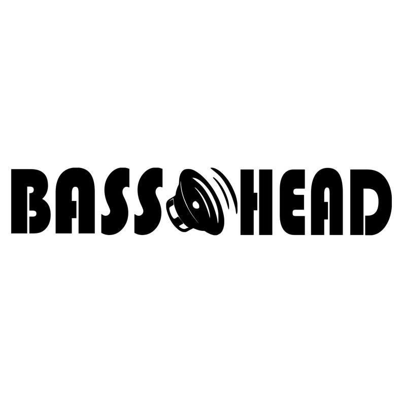 Bass Head Vinyl Decal EDM Music Speaker Basshead Headbanger Etsy