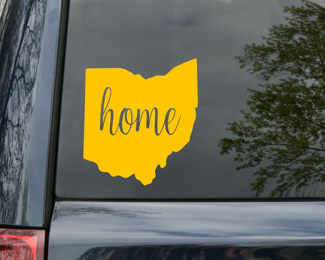 Ohio Vinyl Decal Home State Native Ohioan Buckeye Die Cut - Etsy