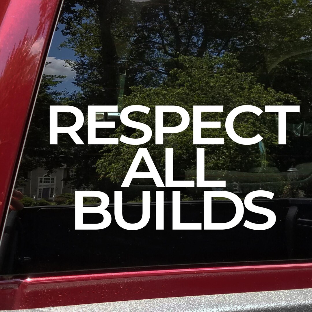 Respect Auto Respect All Builds Vinyl Decal Automotive Culture Unity Sticker - Etsy