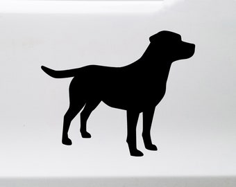 Labrador Retriever Silhouette Vinyl Decal V5 - Dog Puppy Lab - Die Cut Sticker