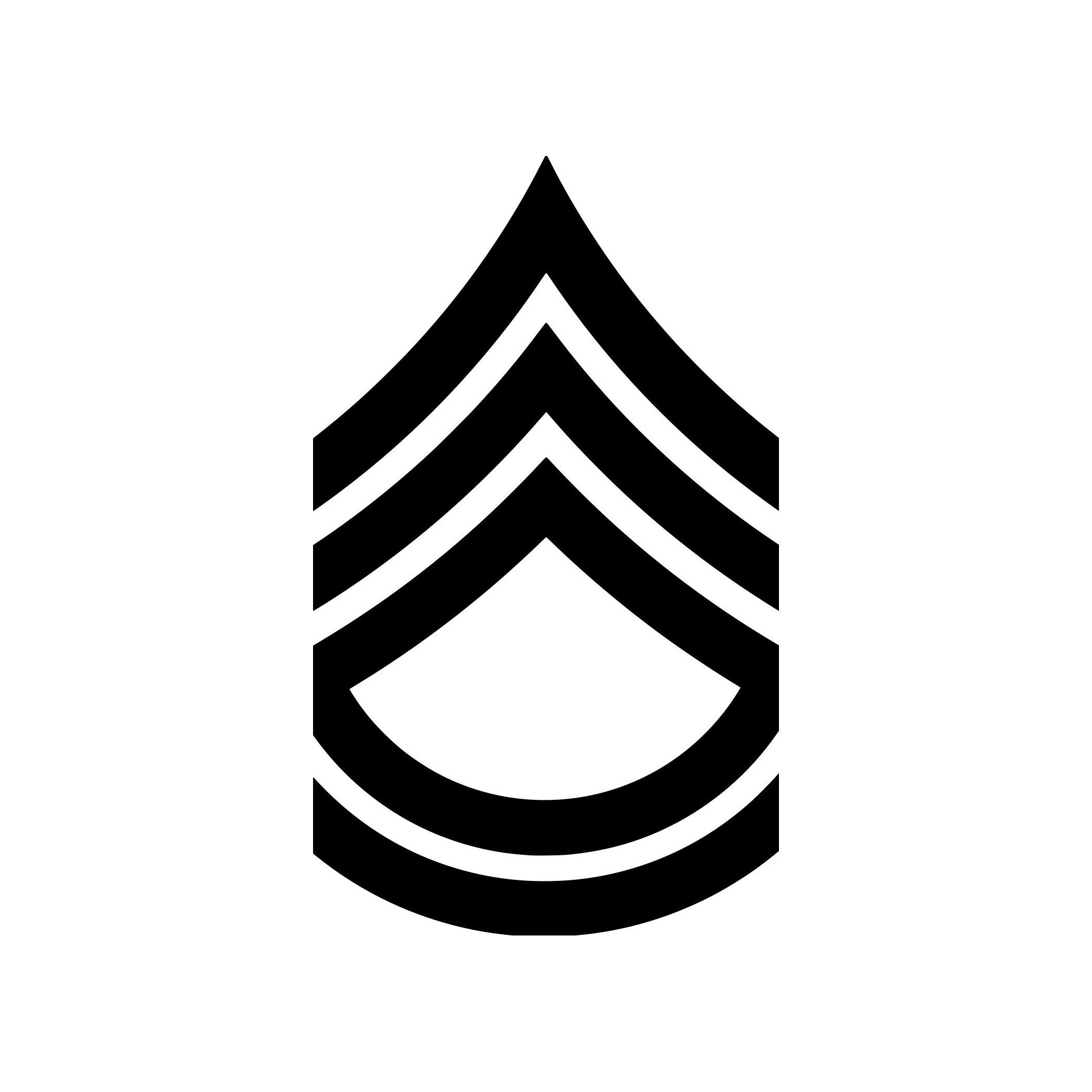 Us army e7 sergeant first class insignia vinyl decal etsy